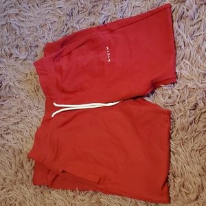 Red NVGTN joggers